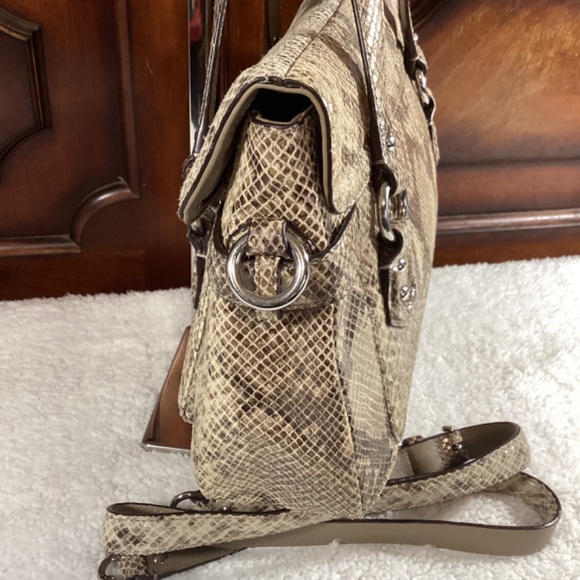 Coach Exotic Snakeskin Campbell Satchel - Picture 6 of 11